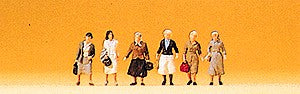 Preiser 79098 N Female Commuters Figures (Set of 6)
