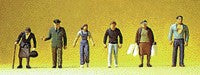 Preiser 79111 N Policeman & Passers-by Figures (Set of 6)