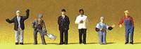 Preiser 79200 N US Railway Personnel Workers Figures (Set of 6)