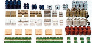 Preiser 79566 N Barrels, Boxes, Crates, Pallets, Bottles Plastic Model Kit