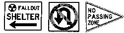 S & S Hobby Products 203 Fallout Shelter Sign Kit (Set of 10)