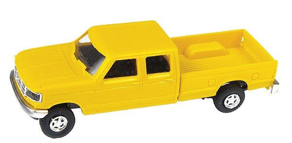 Trident Miniatures 900784 HO Yellow Ford F-350 Crew Cab Pickup
