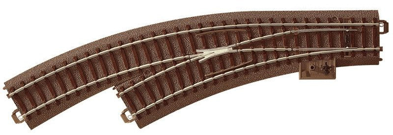 Trix 62671 HO C Track 14-3/16" Left Hand Curved Switch Turnout