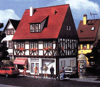 Vollmer 3669 HO Scale Book Store & Appartments Building Plastic Kit