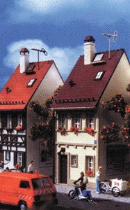 Vollmer 3670 HO Scale House Tan Plastic Building Kit