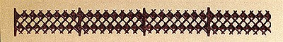 Vollmer 5018 HO Scale Fence Diamond Pattern Brown Plastic Kit