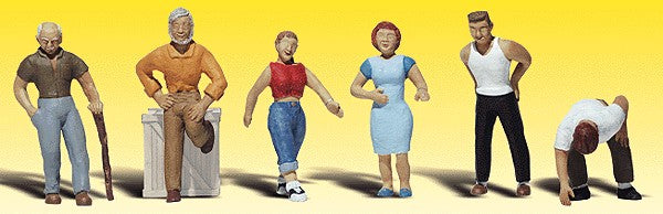 Woodland Scenics A2124 N Scenic Accents Ordinary Figures (Set of 6)