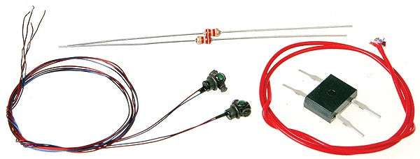 Tomar Industries O-807L HO Red-Green-Green Lens Lighted Adlake Marker Lights