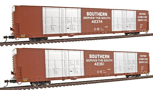 Walthers 932-235311 HO SOU Gold Line PS 86' Hi-Cube 8-Door Boxcar (Set of 2)