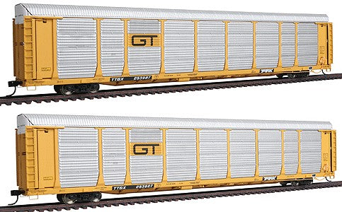 Walthers 932-240104 HO GTW Gold Line Bi-Level Auto Carrier (Set of 2)