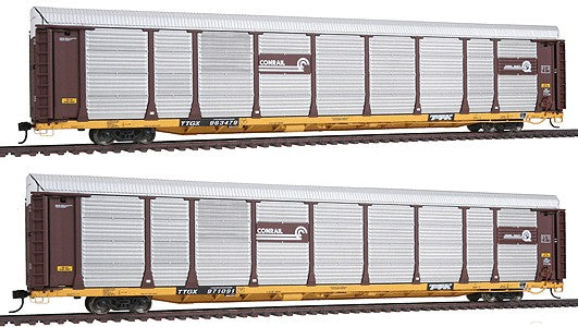Walthers 932-240107 HO Conrail Bi-Level Auto Carrier Limited-Run (Set of 2)