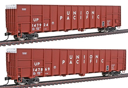 Walthers 932-24067 HO Union Pacific Gold Line Wood Chip Gondola (Set of 2)