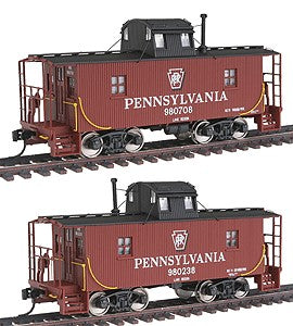 Walthers 932-27652 HO Pennsylvania Platinum Line N6B Wood Cabin Car (Set of 2)