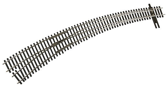 Walthers 948-8894 T/O Code 83 #7 Left Hand Curved Track