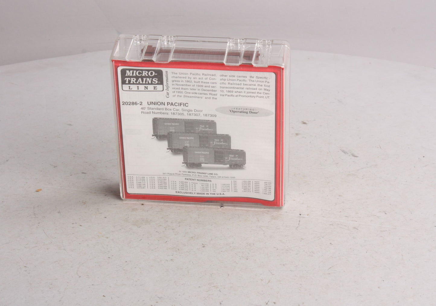 Micro-Trains 20286-2 N Union Pacific 40' Standard Single Door Boxcar (Set of 3)