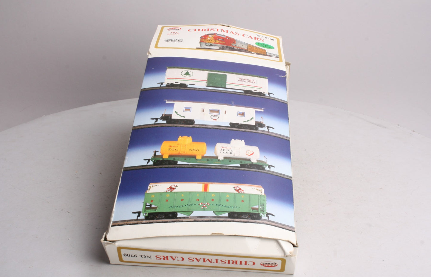 Model Power 9700 Limited Edition HO Christmas Freight Car Set in 4-Car Gift Box
