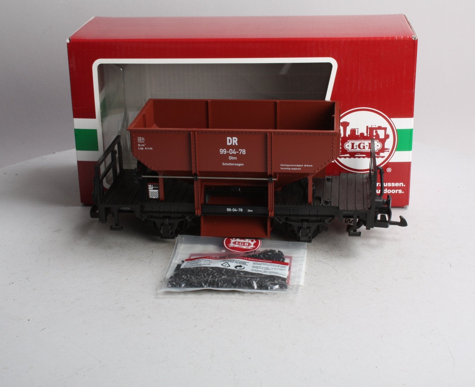 LGB 43410 Ballast Car DR #99-04-78 – Trainz