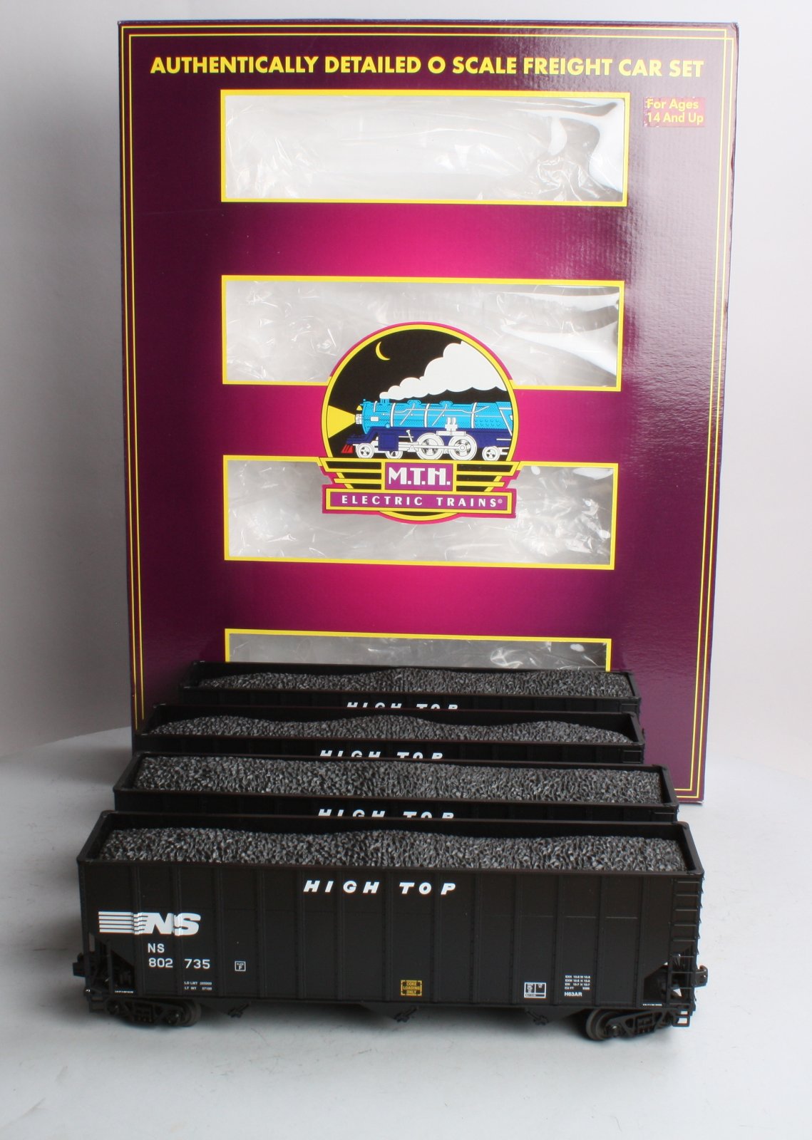 MTH 20-90523 O Norfolk Southern Coke Hopper Car Set (Set of 4)