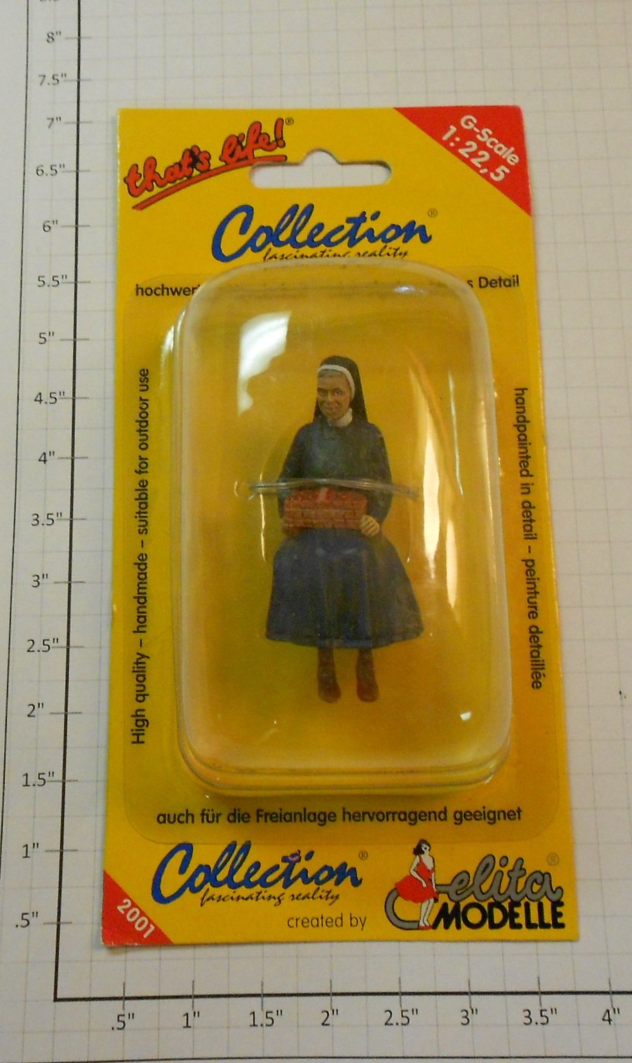 Elita Modelle 10117 Nun with basket and blue suit figure