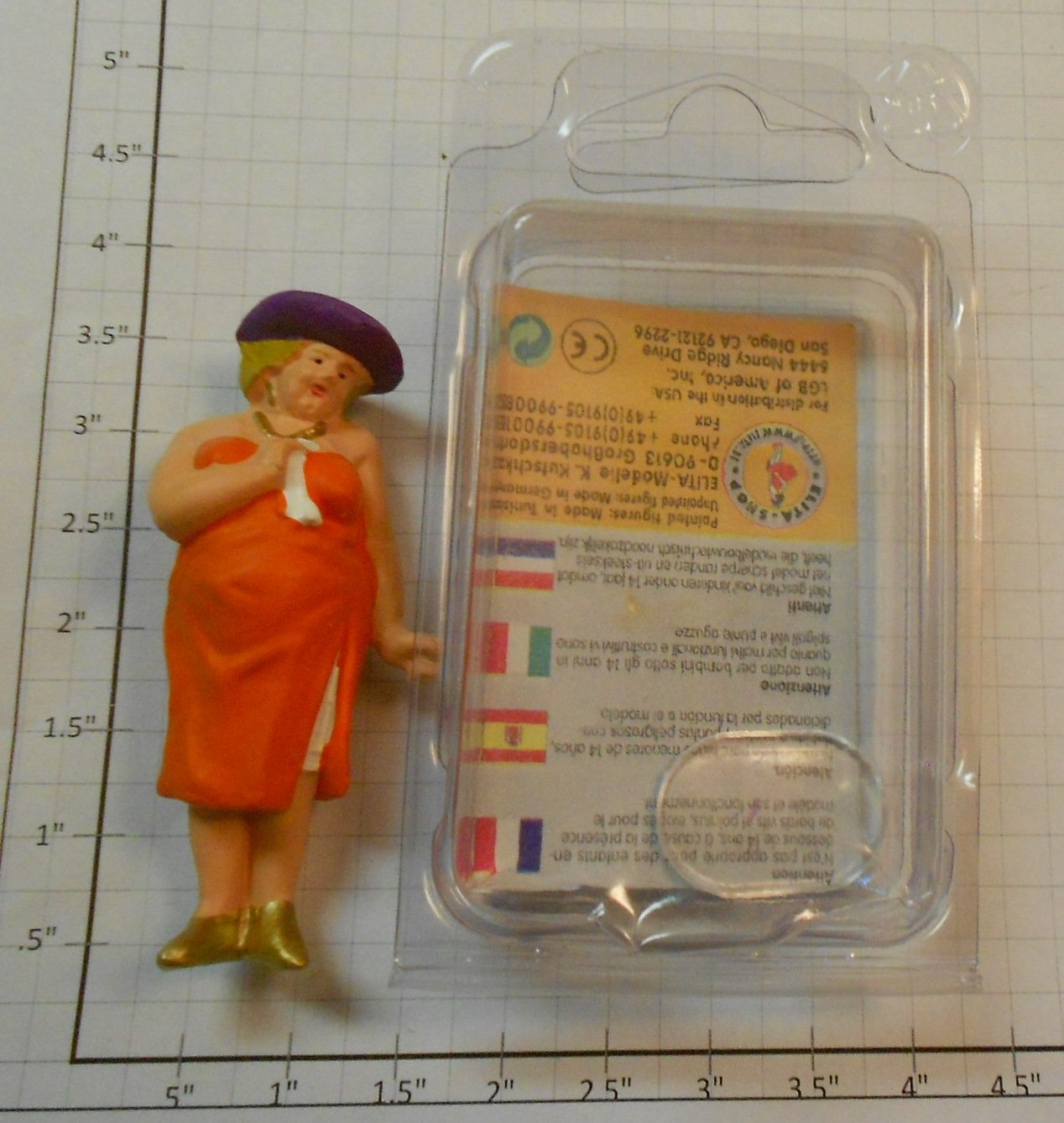 Elita Modelle 10050 Fat Girl In Orange Dress