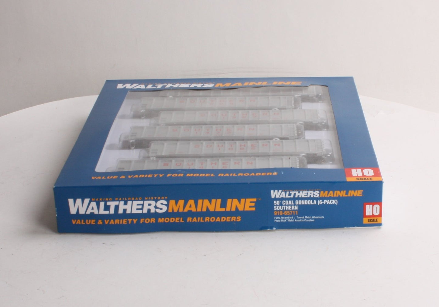 Walthers 910-65711 HO Southern 50' Coal Gondola 6-Pack