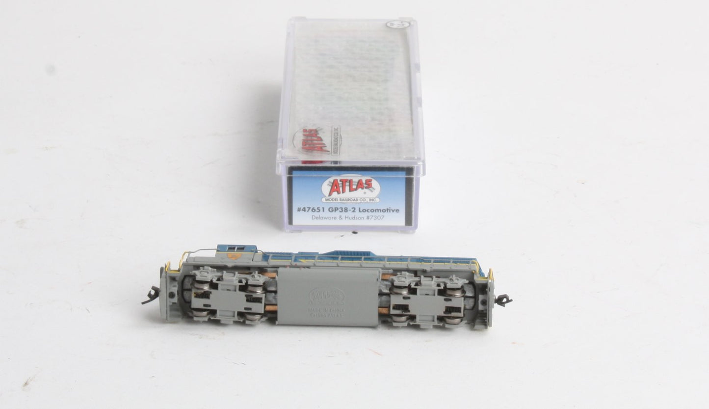 Atlas 47651 N Scale Delaware & Hudson GP38-2 Diesel Locomotive #7307
