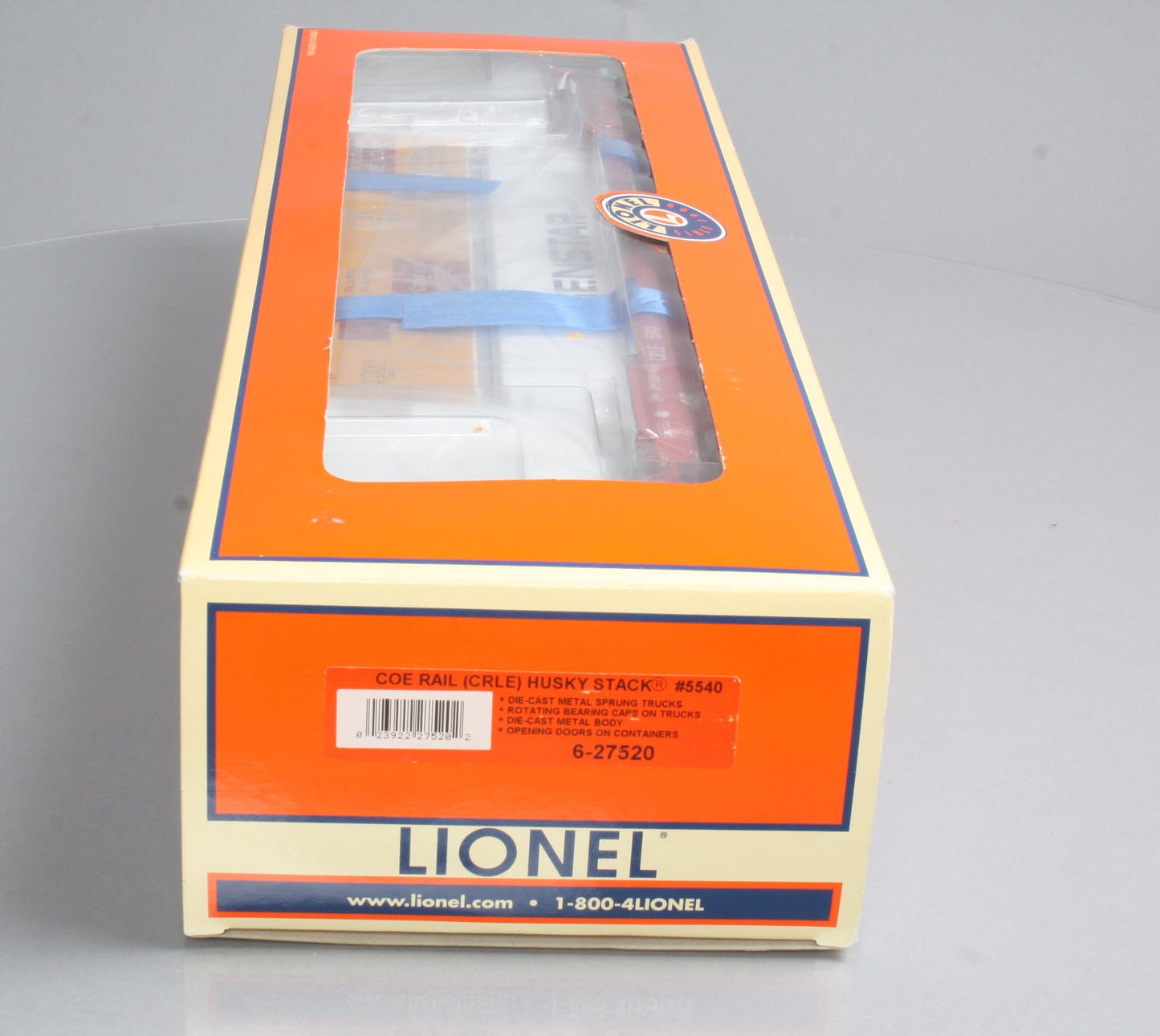Lionel 6-27520 O Gauge Coe Rail Husky Stack w/Containers