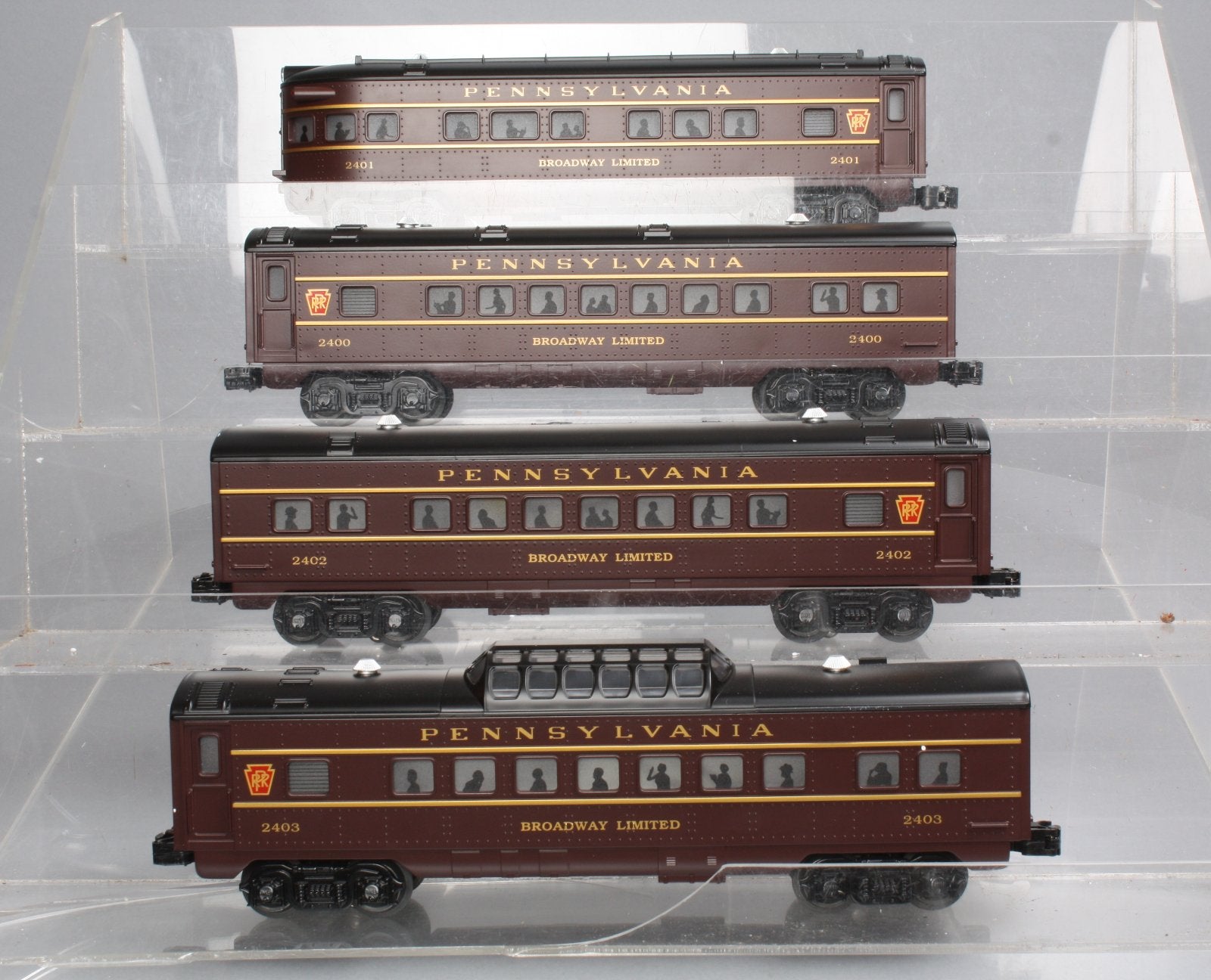 Williams 43254 Pennsylvania Tuscan O27 4-Car Passenger Set – Trainz