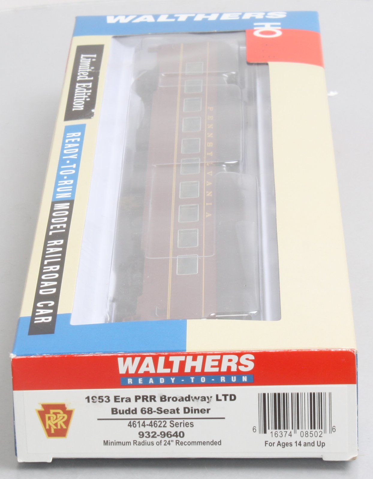 Walthers 932-9640 HO Pennsylvania Broadway LTD 68-Seat Diner