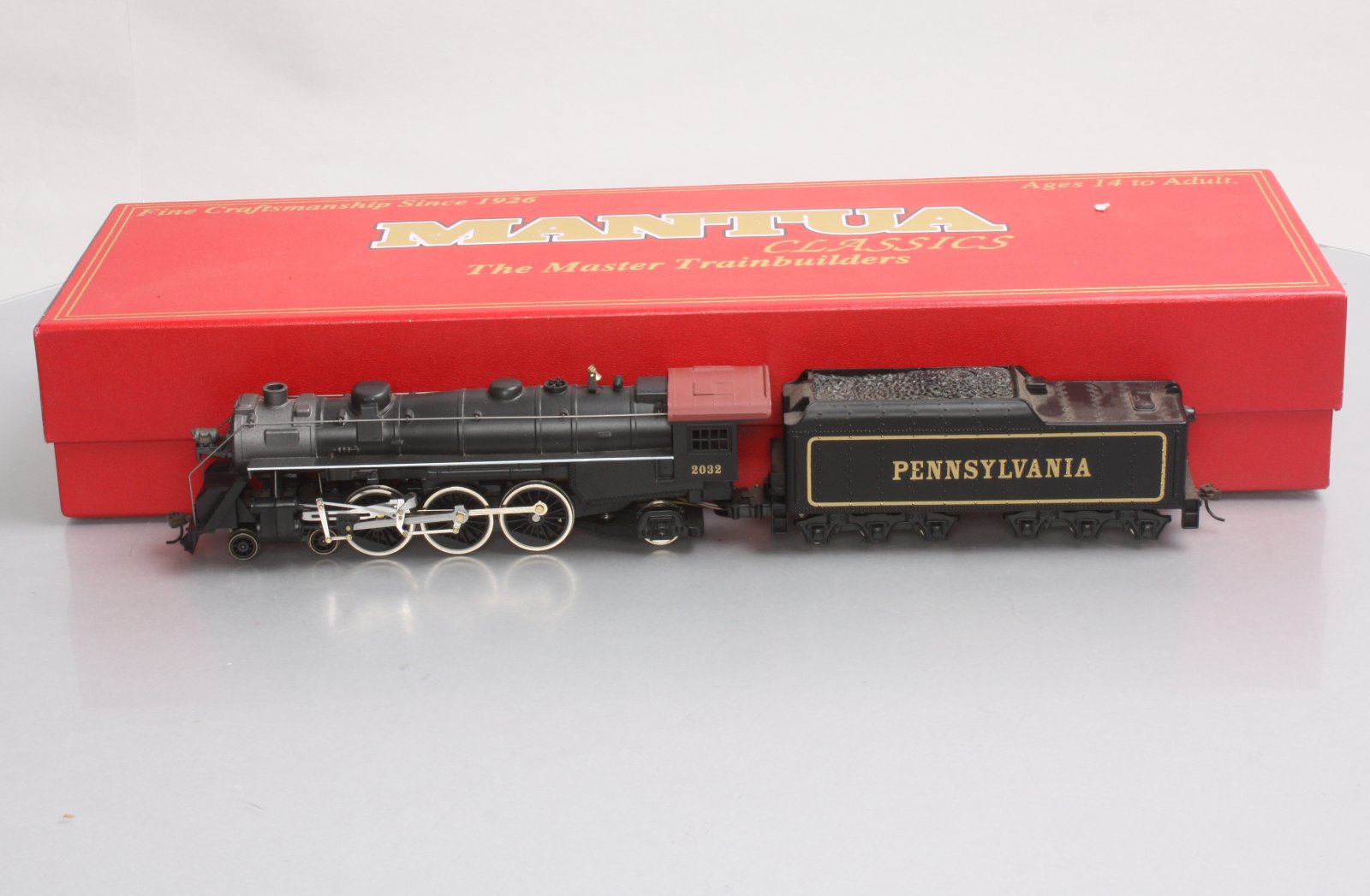 Mantua 349002 HO Pennsylvania RR 4-6-2 Steam Locomotive w/Long