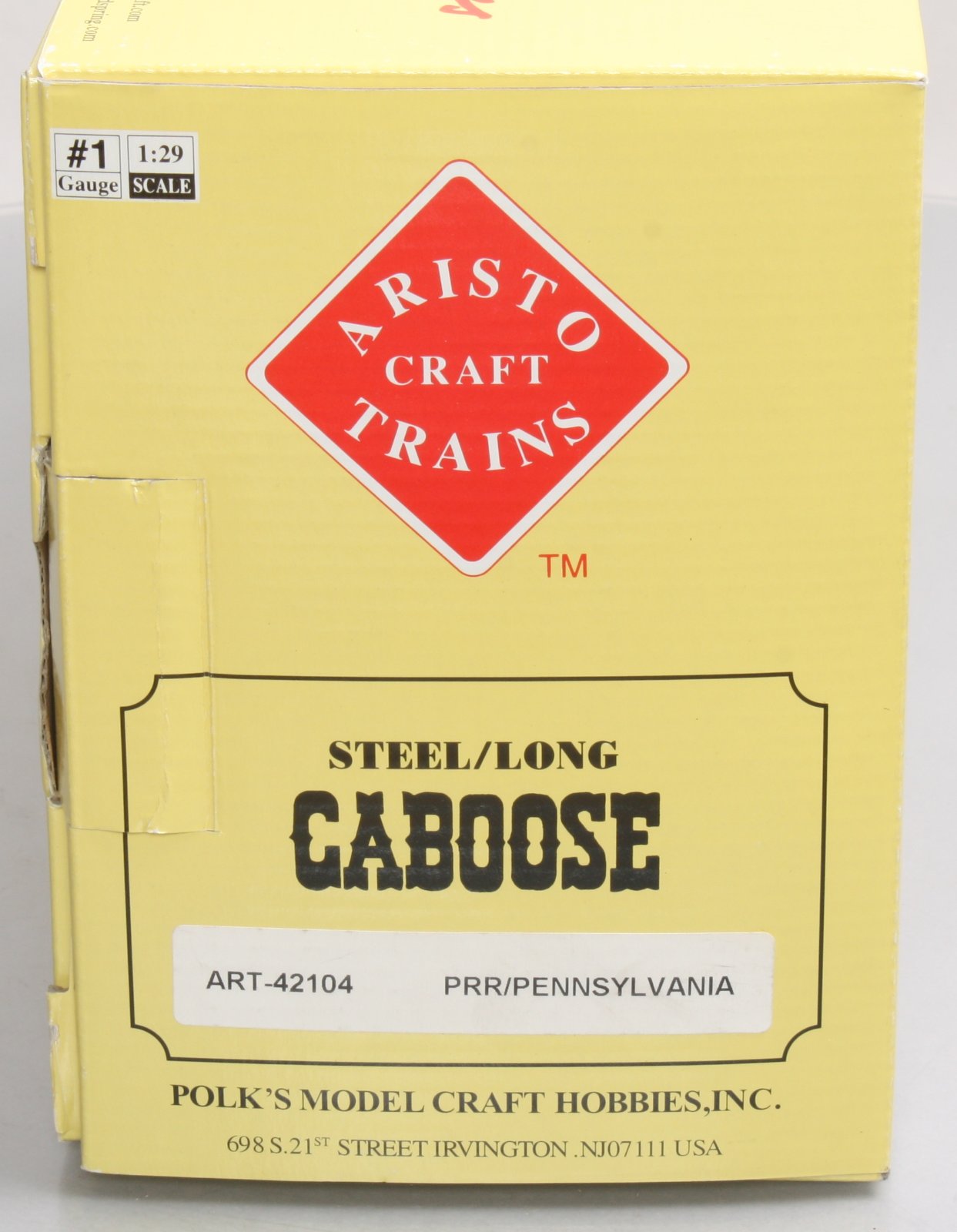 Aristo-Craft 42104 G Pennsylvania Eastern Region N5G Lighted Caboose #477104