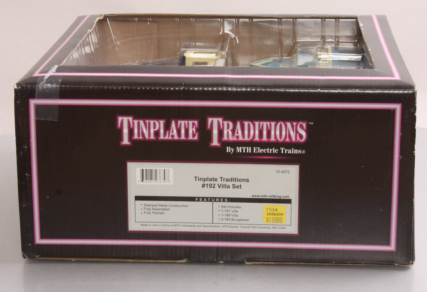 MTH 10-4072 O #192 Tinplate Tradition Villa Set (Set of 4)