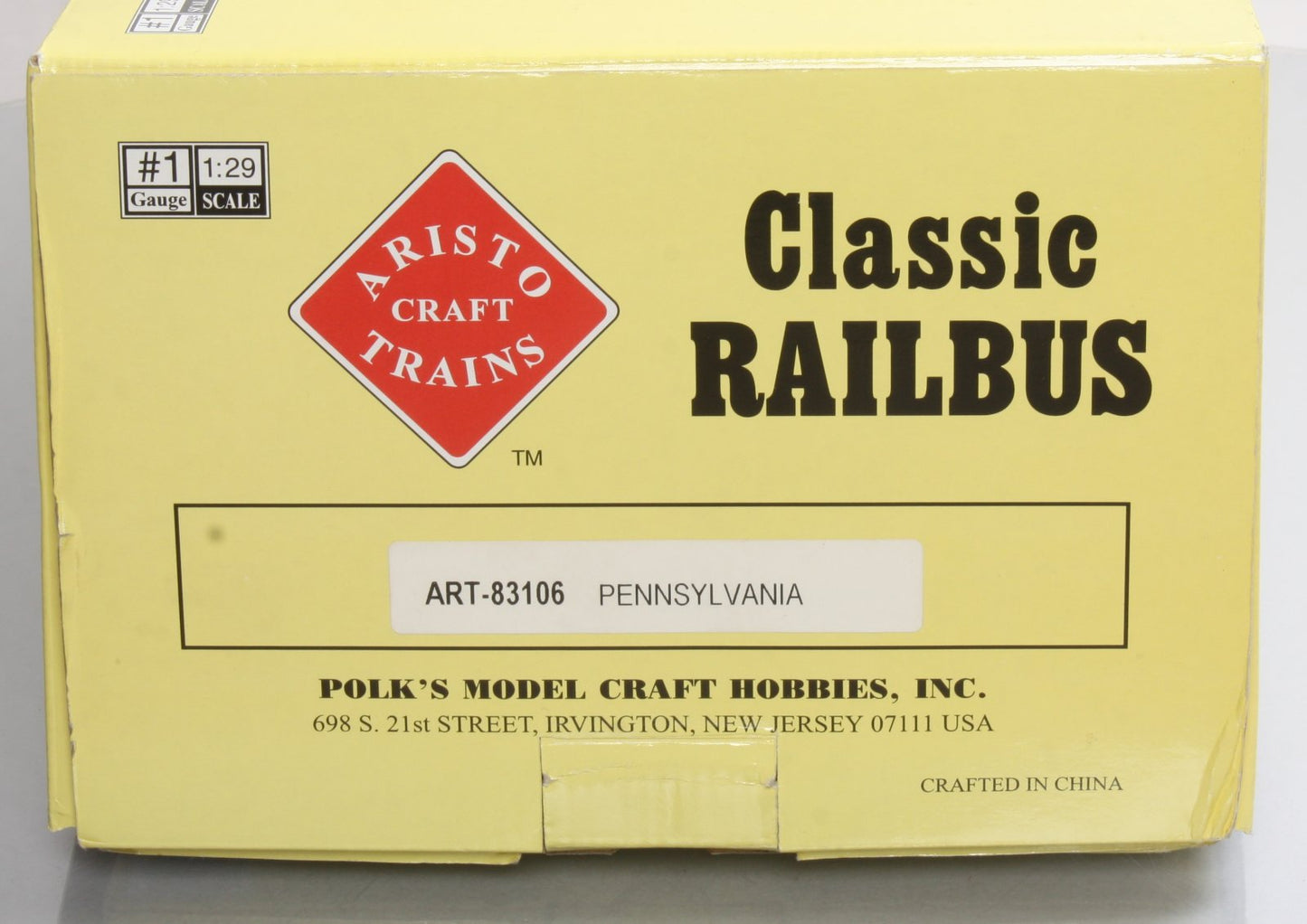 Aristo-Craft 83106 G Scale Pennsylvania Classic Powered Railbus #2587