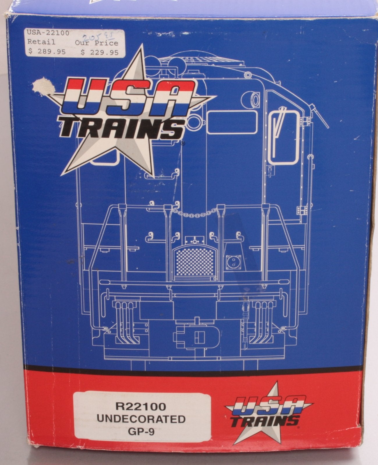 USA Trains 22100 G Undecorated EMD GP-9 Powered Diesel Locomotive