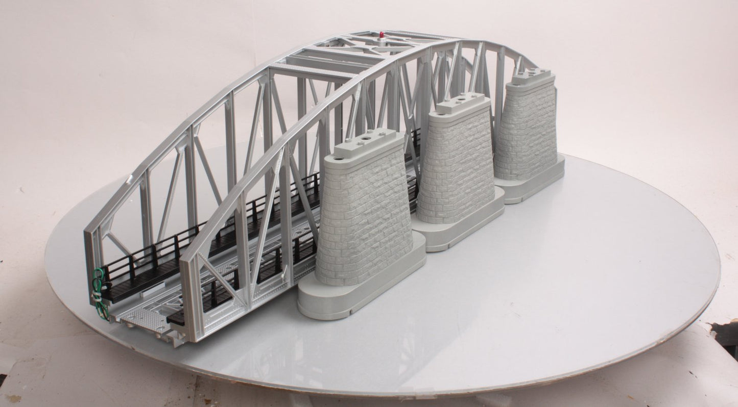 MTH 40-1101 30" Long Silver Steel Arch Bridge