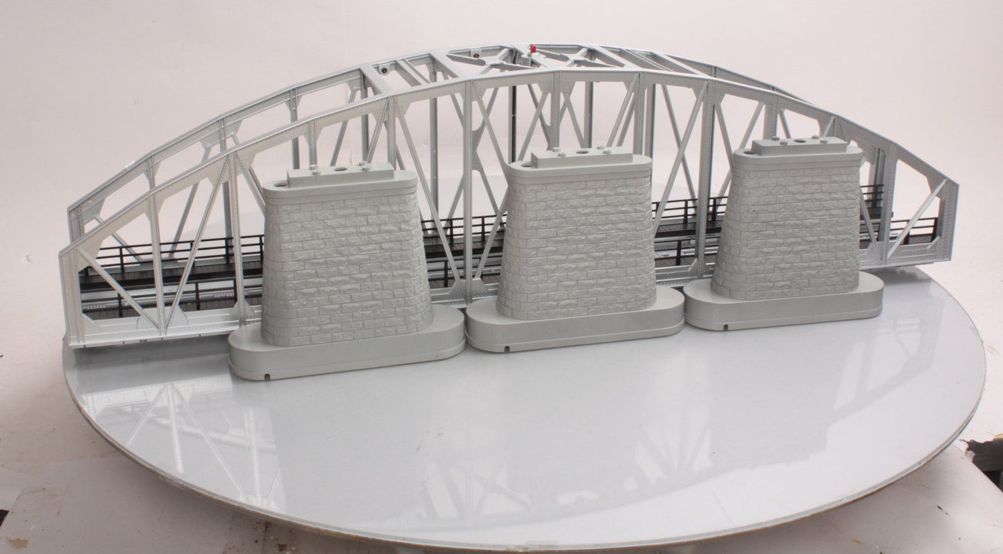 MTH 40-1101 30" Long Silver Steel Arch Bridge