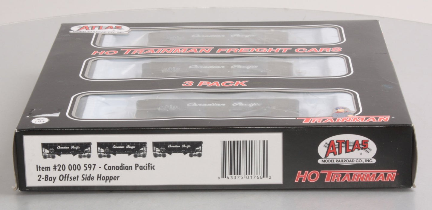 Atlas 20000597 HO Scale Canadian Pacific 2-Bay Offset Hopper Set