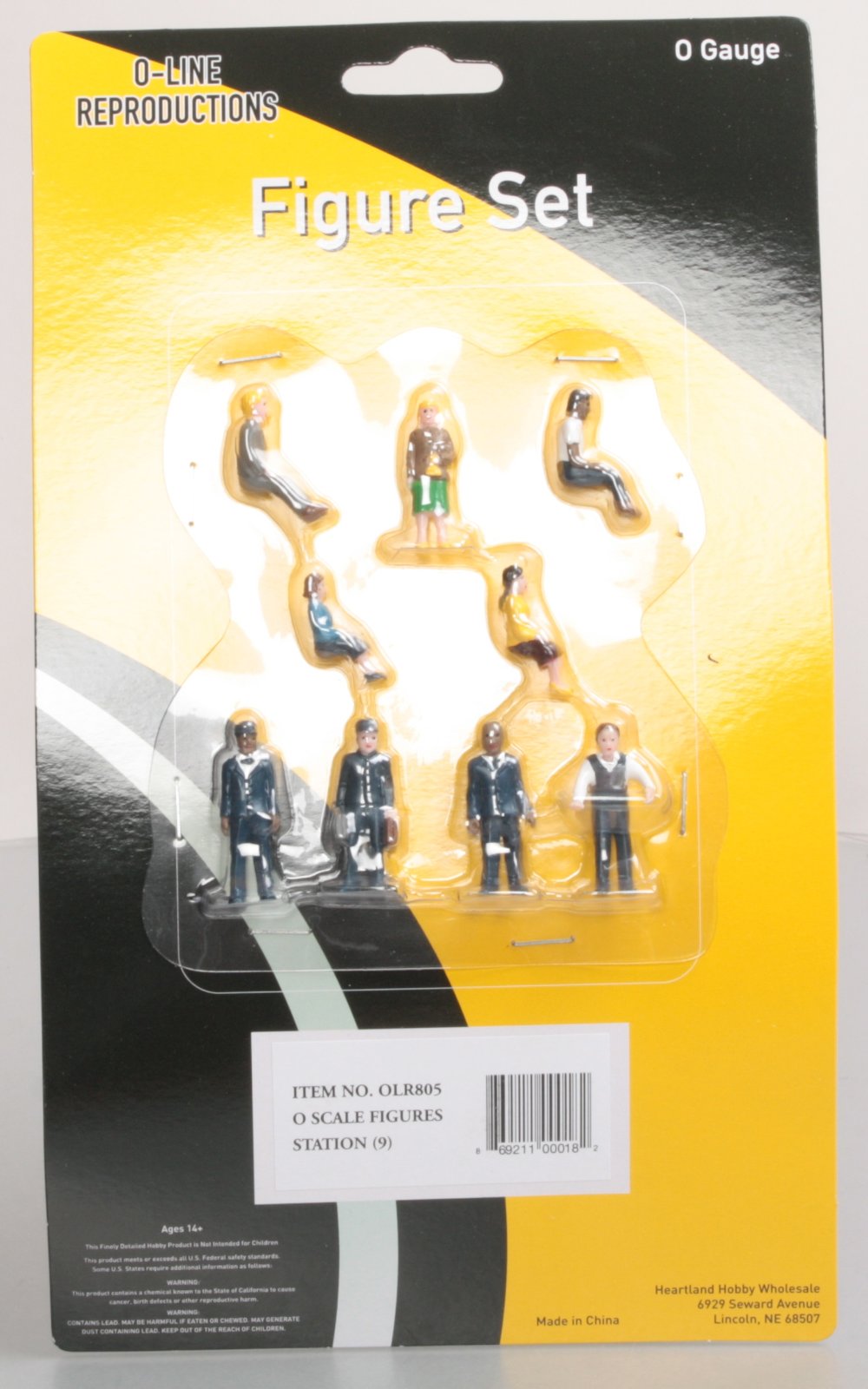 O-Line 805 Station Sitting and Standing Figure Set (Set of 9)