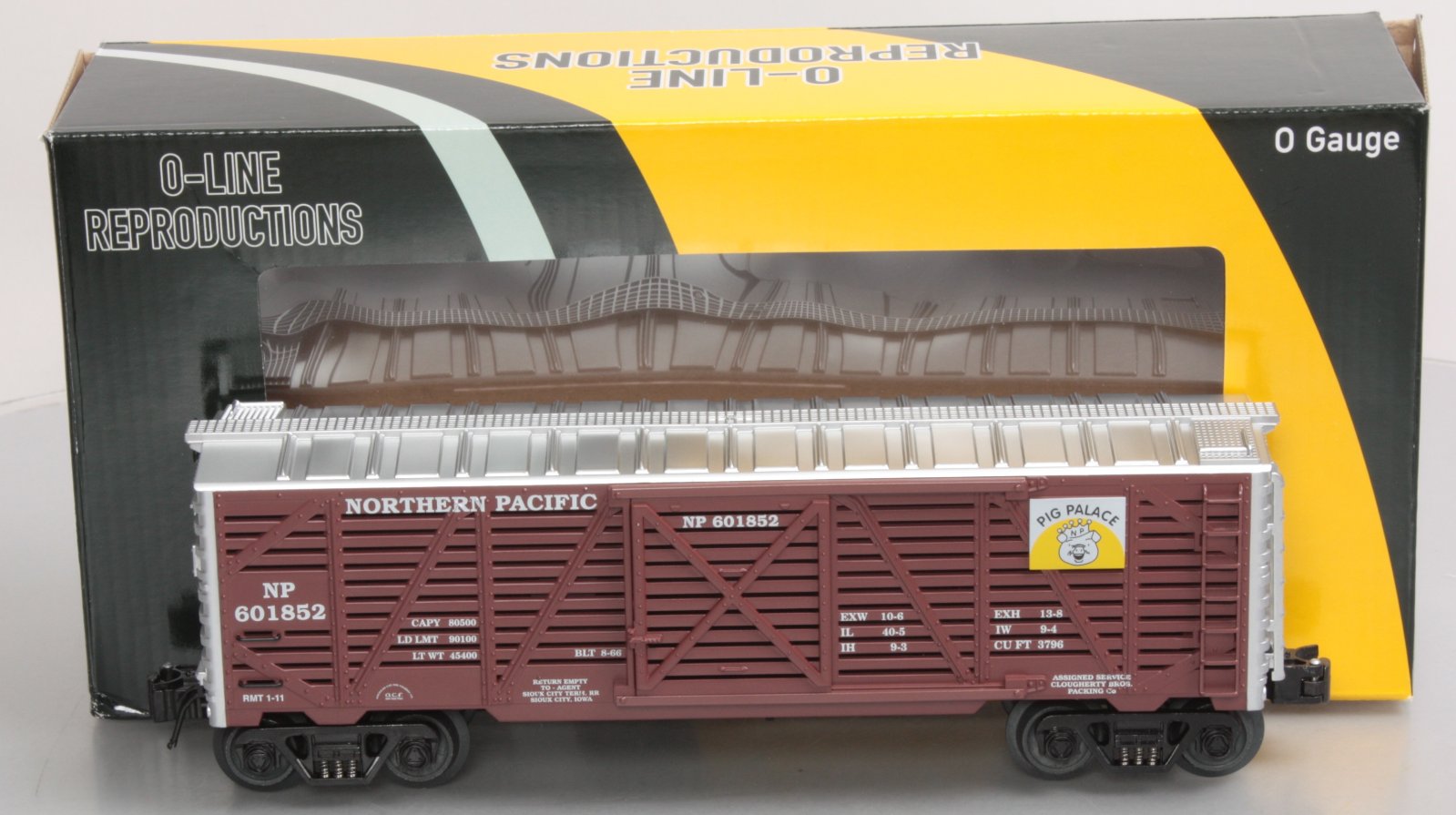 O-Line 120 Northern Pacific Stock Car #601852 – Trainz