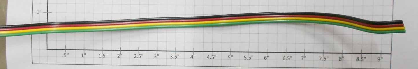 American Flyer FC4C Black/Red/Yellow/Green #22 Gauge Switch Controller Wire