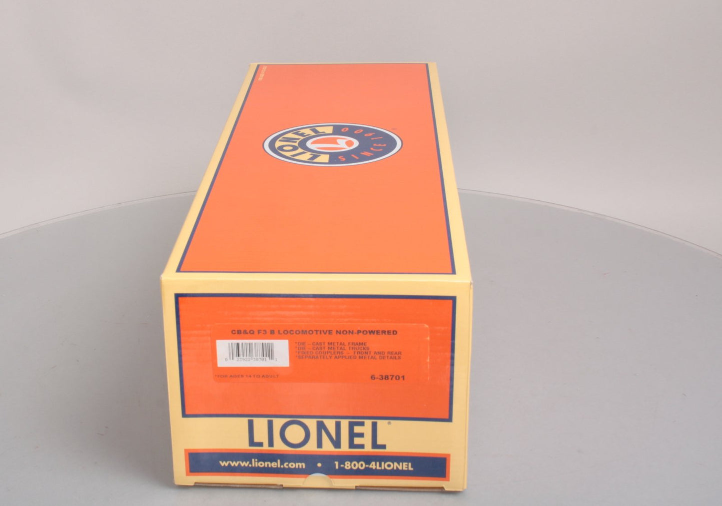 Lionel 6-38701 Burlington F3 Non-Powered Diesel B-Unit #9961-B
