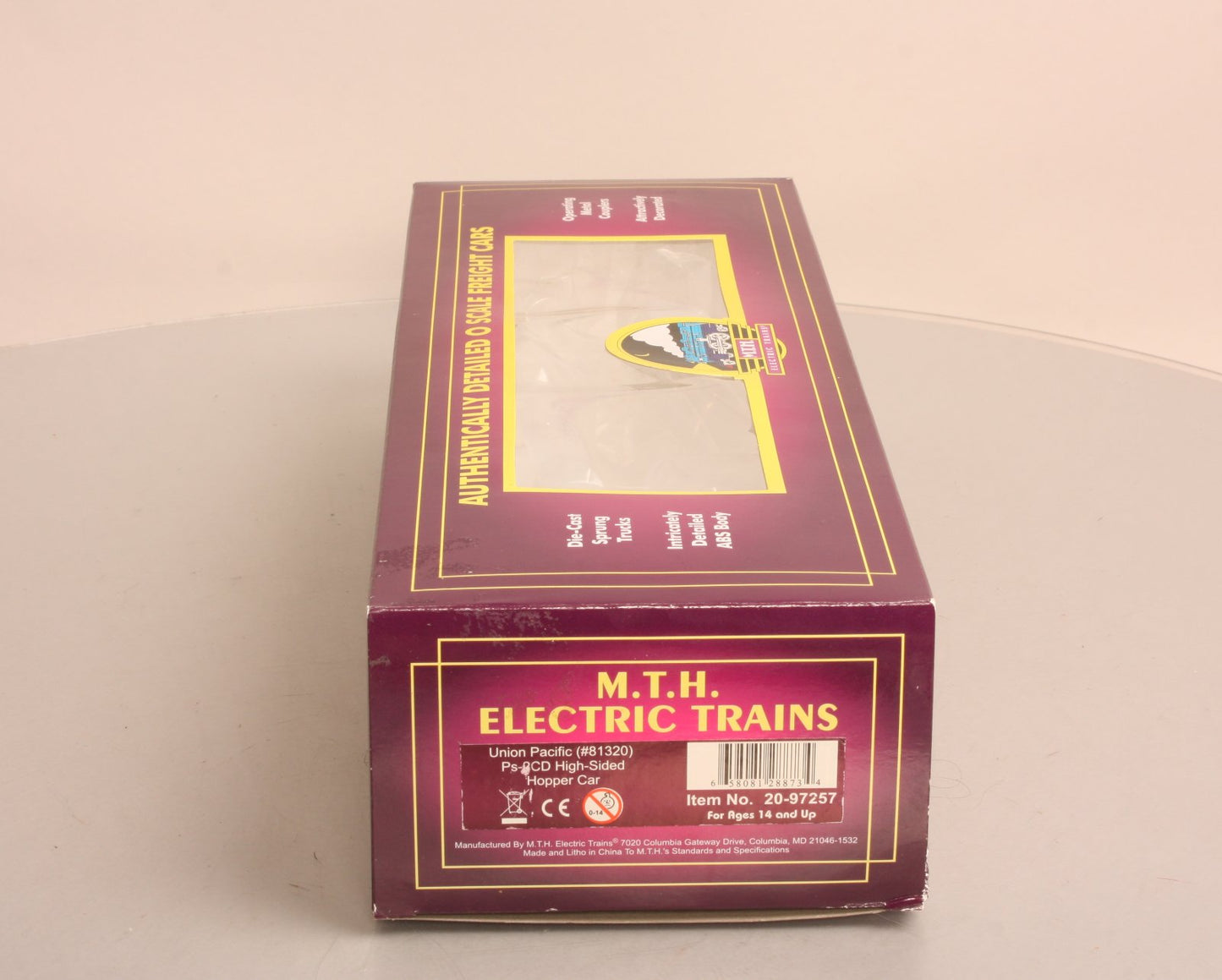 MTH 20-97257 O Union Pacific Ps-2CD High-Sided Hopper Car #81320