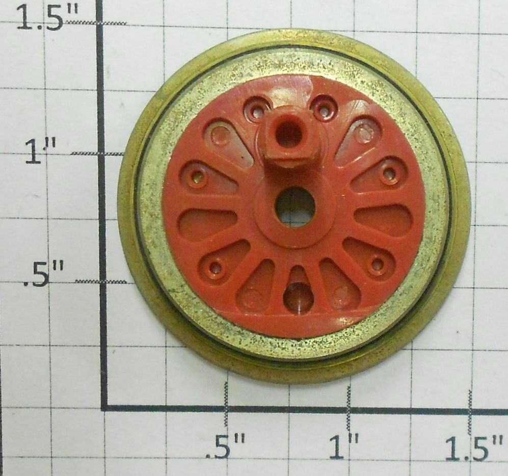 American Flyer XA15A599 Red Pull More Wheel w/ Stud for Washington/Franklin