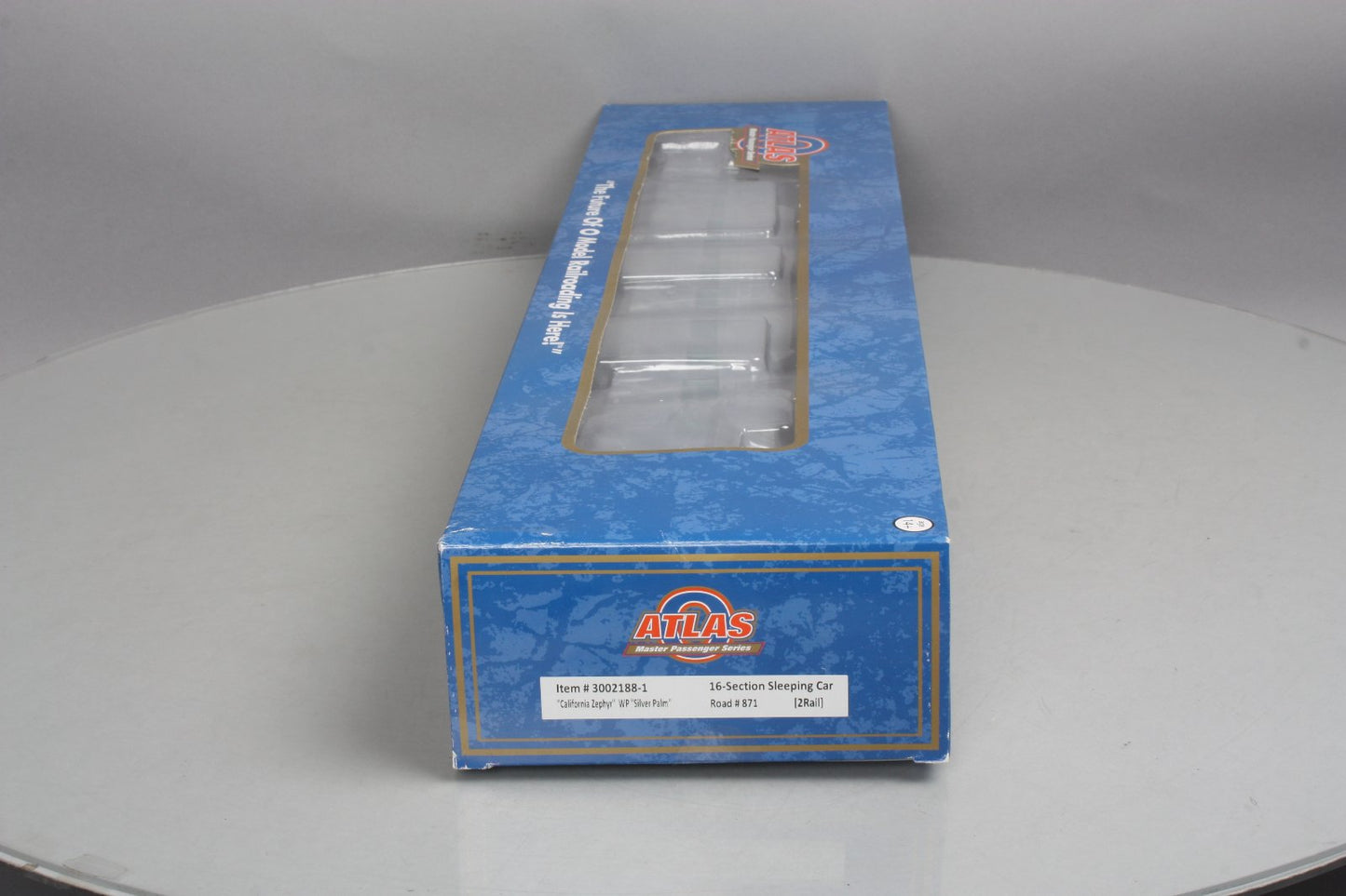 Atlas 3002188-1 O Cali Zephyr WP "Silver Palm" 16-Section Sleeping Car (2-Rail)