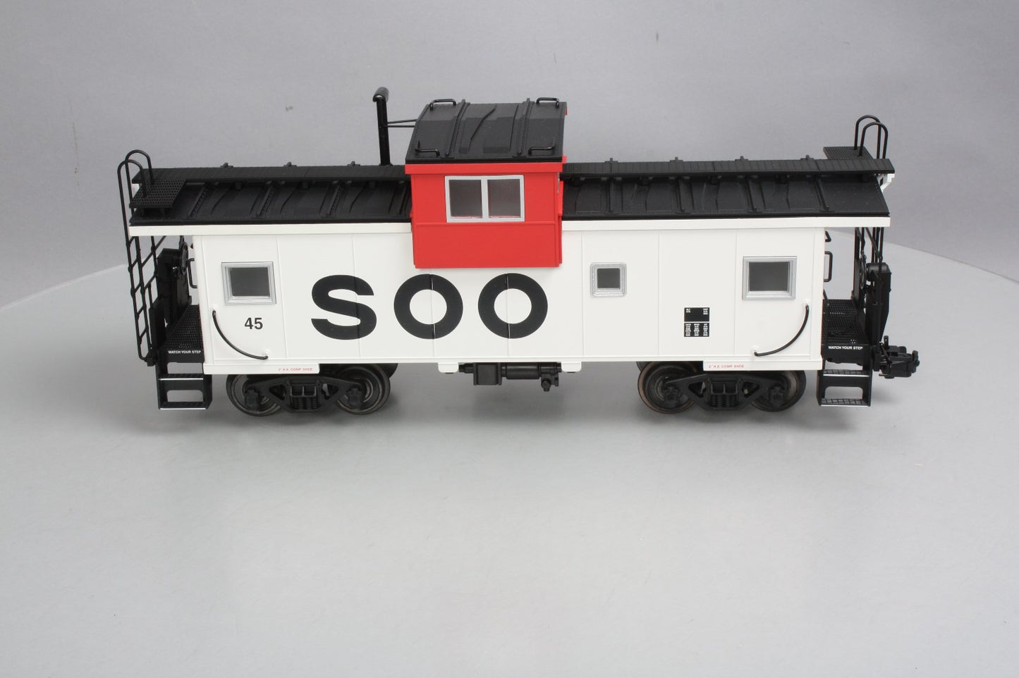 USA Trains 12120 G Soo Line Extended Vision Caboose #45 - Metal Wheels