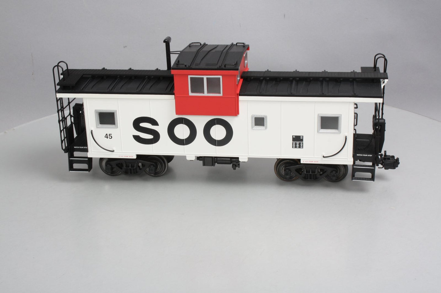 USA Trains 12120 G Soo Line Extended Vision Caboose #45 - Metal Wheels