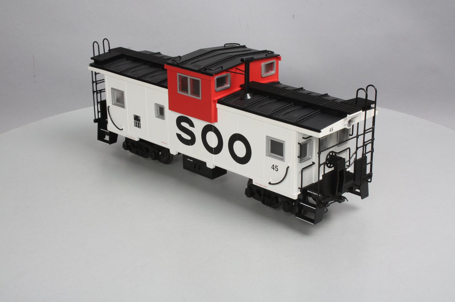 USA Trains 12120 G Soo Line Extended Vision Caboose #45 - Metal Wheels