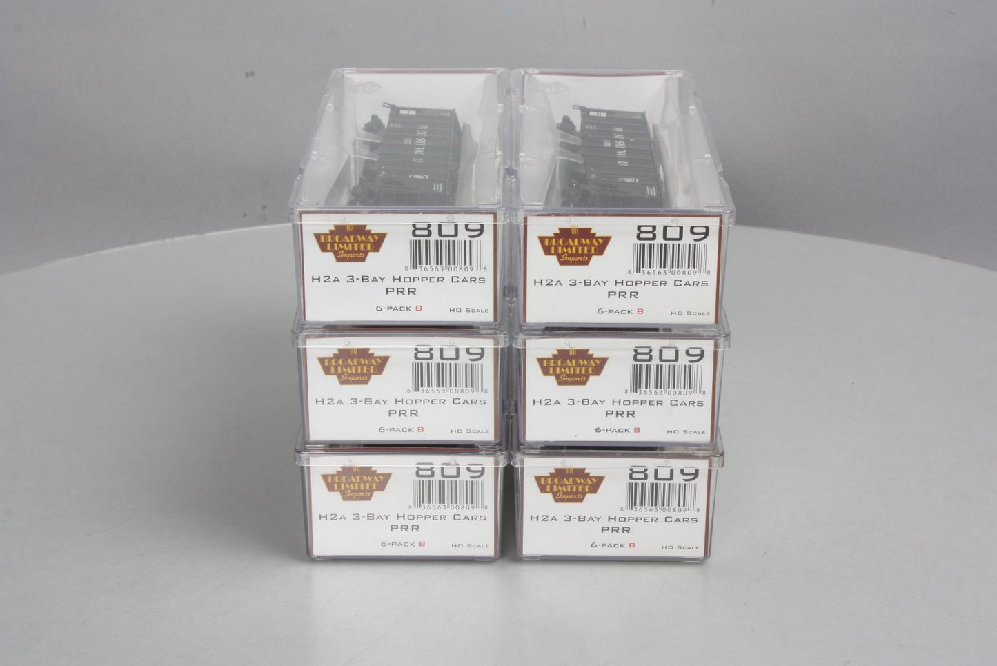 Broadway Limited 809 HO Pennsylvania Railroad Class H2a Hopper Cars (Pack of 6)