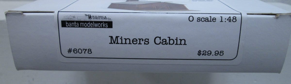 Banta Model Works 6078 O Scale Miners Cabin Laser Cut Kit