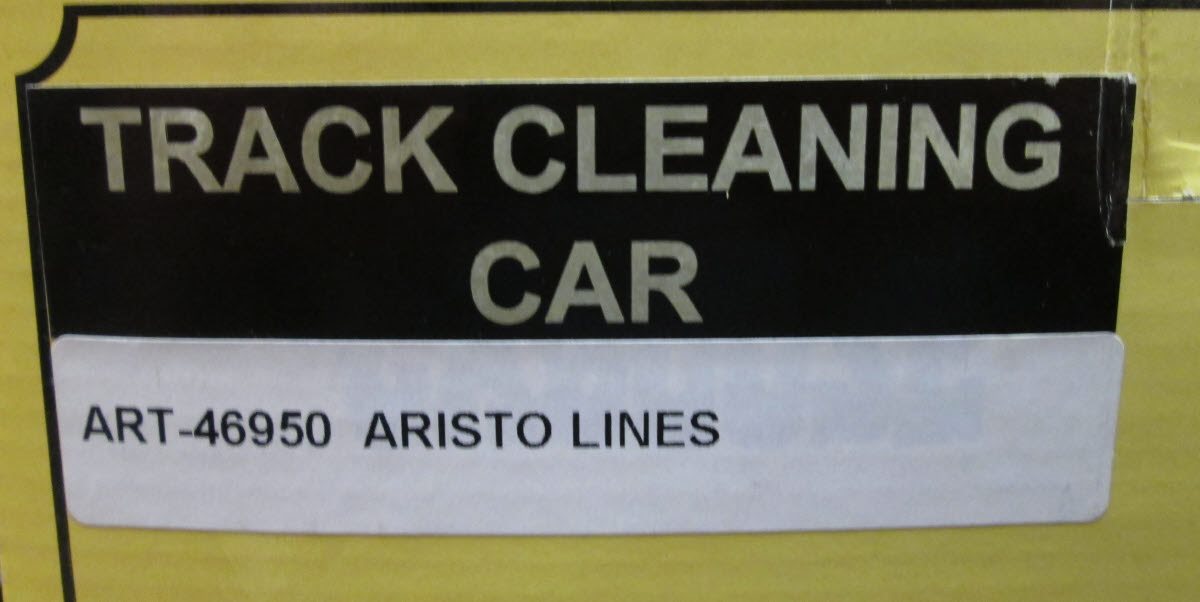Aristo-Craft 46950 G Track Maint. Service Car/Track Cleaning Car - Metal Wheels